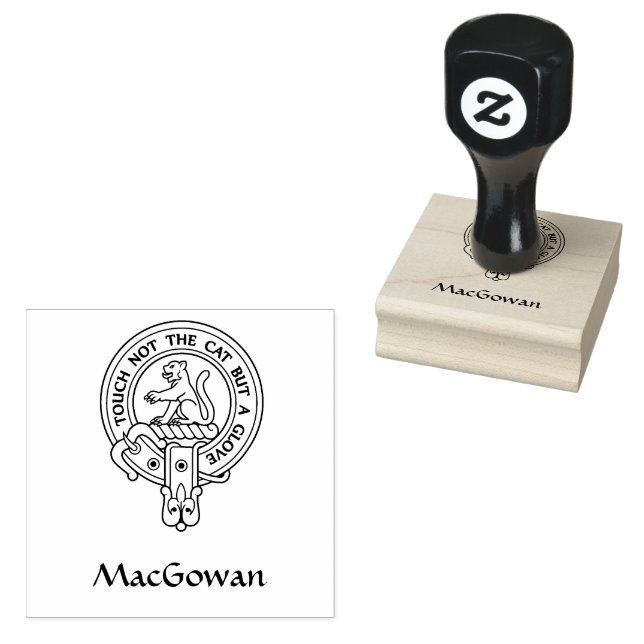 Clan MacGowan Wappen Rubber Briefmarke Gummistempel (Stempel)