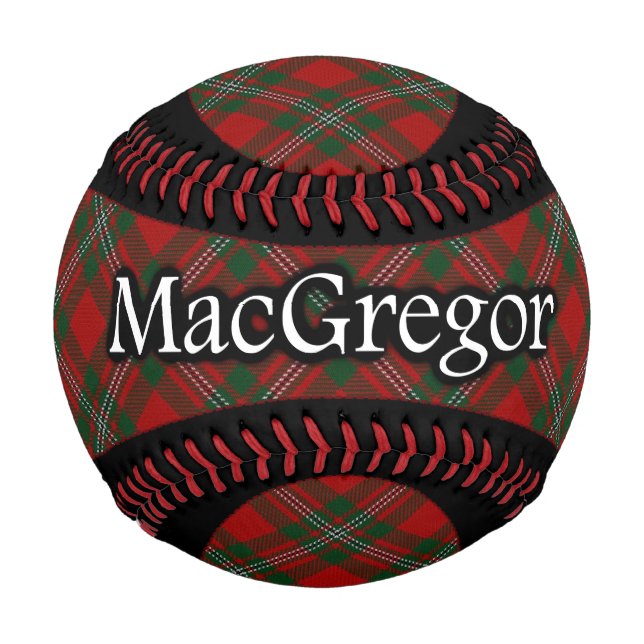 Clan MacGregor Scottish Tartan Baseball (Vorderseite)