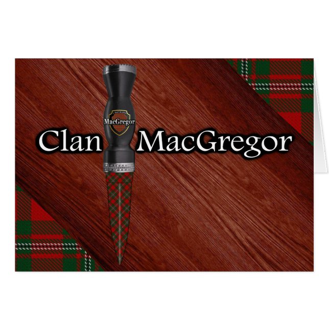 Clan MacGregor Tartan Sgian Dubh Blade (Vorderseite (Horizontal))