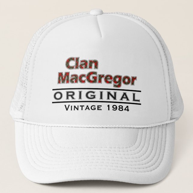 Clan MacGregor Vintag anpassen Truckerkappe (Vorderseite)