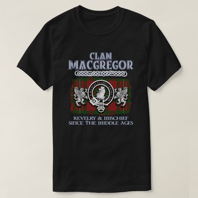 Clan MacGregor Wappen Schottischer Clan Schottisch T-Shirt (Design vorne)