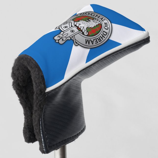 Clan MacGregor Wappen & Tartan Golf Headcover (3/4 Vorderseite)