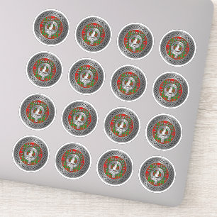 Clan MacGregor Wappen & Tartan Knot Aufkleber