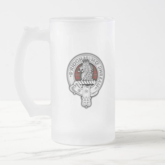 Clan MacGregor Wappen &Tartan Mattglas Bierglas (Links)