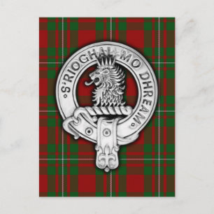 Clan MacGregor Wappen & Tartan Postkarte