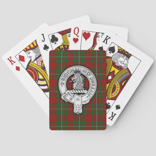 Clan MacGregor Wappen & Tartan Spielkarten (Rückseite)