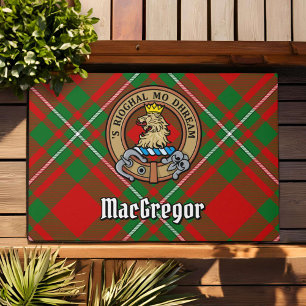 Clan MacGregor Wappen über Tartan Fußmatte