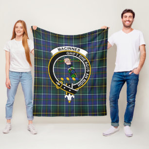 Clan MacInnes Modernes Tartan Kariert Fleecedecke