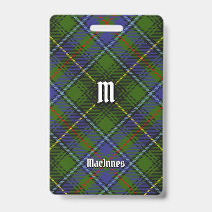 Clan MacInnes Tartan Ausweis