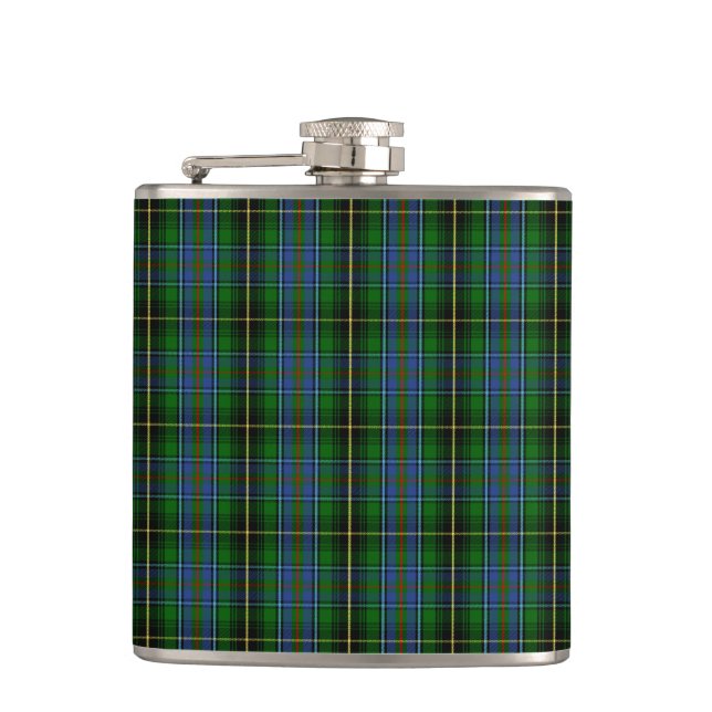 Clan MacInnes Tartan Flachmann (Vorderseite)