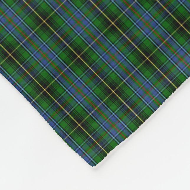Clan MacInnes Tartan Fleecedecke (Ecke)