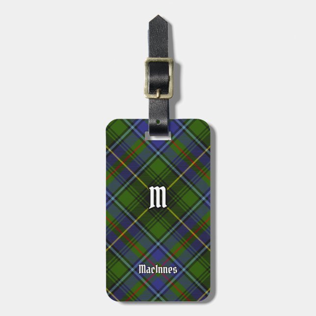 Clan MacInnes Tartan Gepäckanhänger (Vorderseite vertikal)