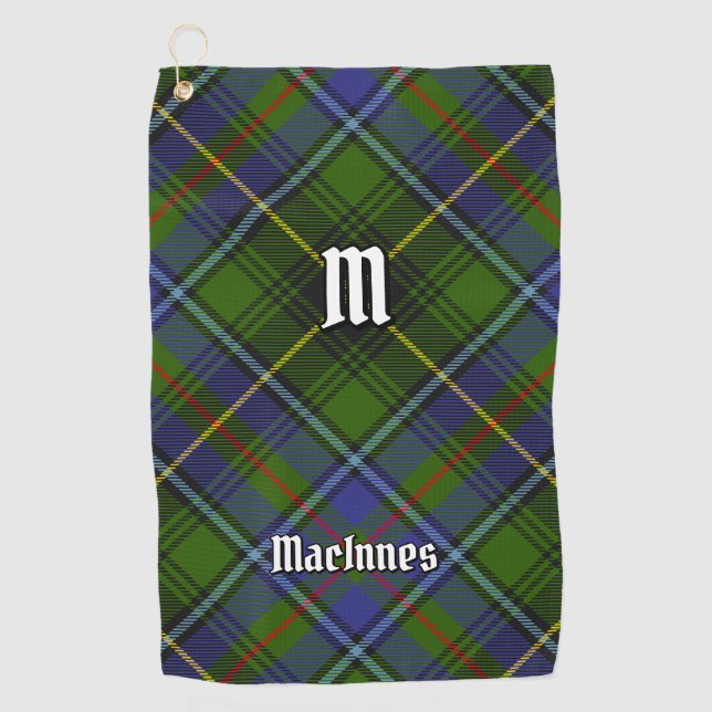 Clan MacInnes Tartan Golfhandtuch (Vorderseite)
