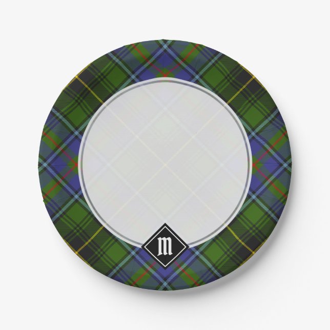Clan MacInnes Tartan Pappteller (Vorderseite)