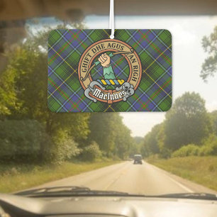 Clan MacInnes Wappen über Tartan Autolufterfrischer