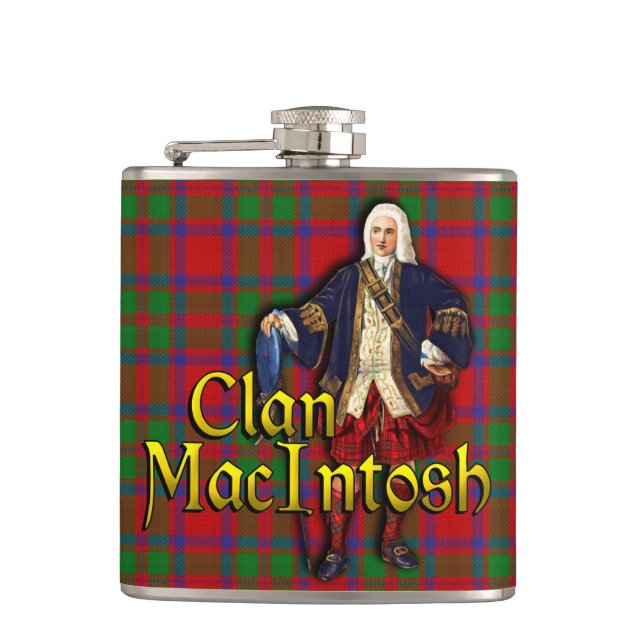 Clan MacIntosh Old Scotland Flachmann (Vorderseite)