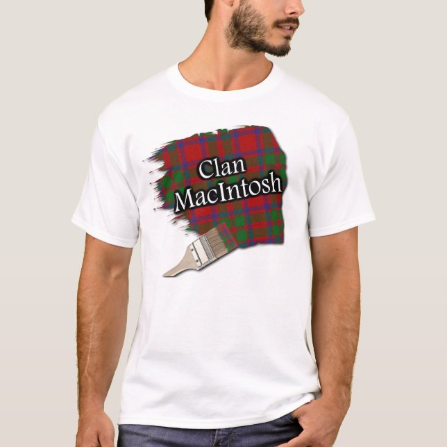 Clan-Macintosh schottisches Tartan-Farben-Shirt T-Shirt (Vorderseite)