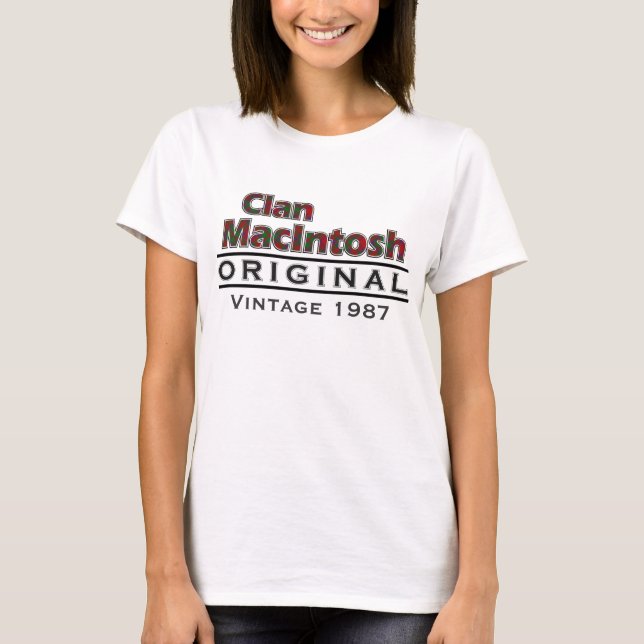 Clan MacIntosh Vintag anpassen T-Shirt (Vorderseite)