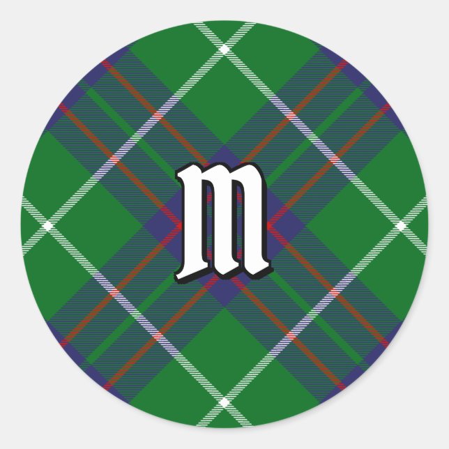 Clan MacIntyre Hunting Tartan Runder Aufkleber (Vorderseite)