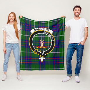 Clan MacIntyre Jagd Modern Tartan Karo Fleecedecke