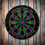 Clan MacIntyre Jagd Tartan Dart Board Dartscheibe<br><div class="desc">Clan MacIntyre traditioneller Jagdtartan mit modernen Farben. Nahtloses Muster. Zwei benutzerdefinierte Textbereiche auf dem äußeren Ring.</div>