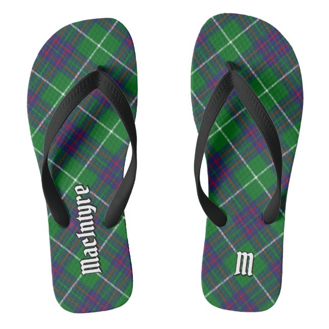 Clan MacIntyre Jagd Tartan Flip Flops (Fußbett)