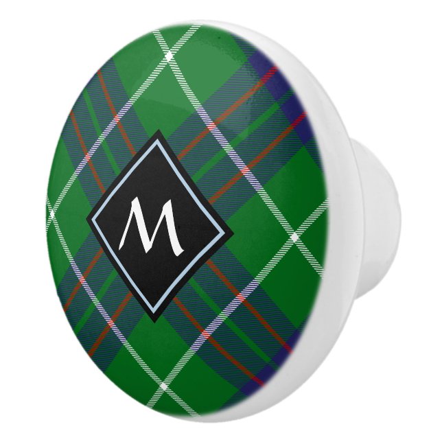 Clan MacIntyre Jagd Tartan Keramik Knob Keramikknauf (Rechts)