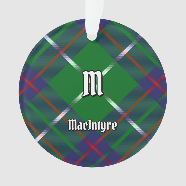 Clan MacIntyre Jagd Tartan Ornament (Vorderseite)