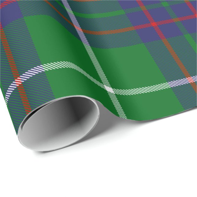 Clan MacIntyre Jagd Tartan Wrapping Paper Geschenkpapier (Rolleneckpunkt)