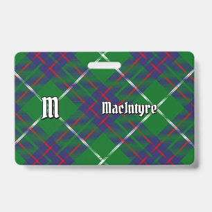 Clan MacIntyre Jagdtartan-Abzeichen Ausweis