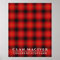 Clan MacIver Colors of Scotland 2 Tartan Kariert