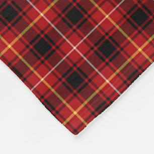 Clan MacIver Tartan Red Scottish Kariert Fleecedecke