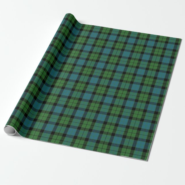 Clan MacKay alter schottischer Tartan Geschenkpapier (Ungerollt)