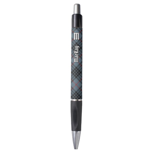 Clan MacKay Blue Tartan Kugelschreiber (Vorderseite Vertikal)
