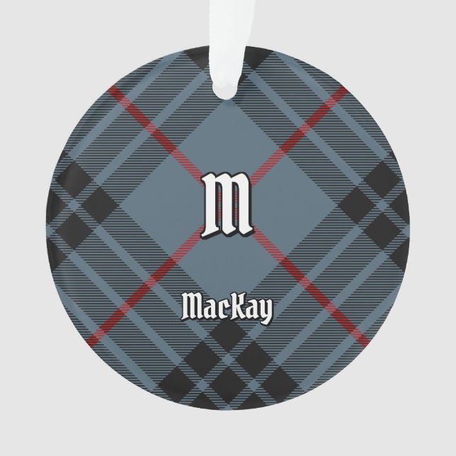 Clan MacKay Blue Tartan Ornament (Vorderseite)