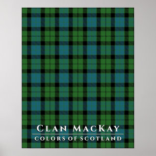 Clan MacKay Colors of Scotland 2 Ancient Tartan Poster