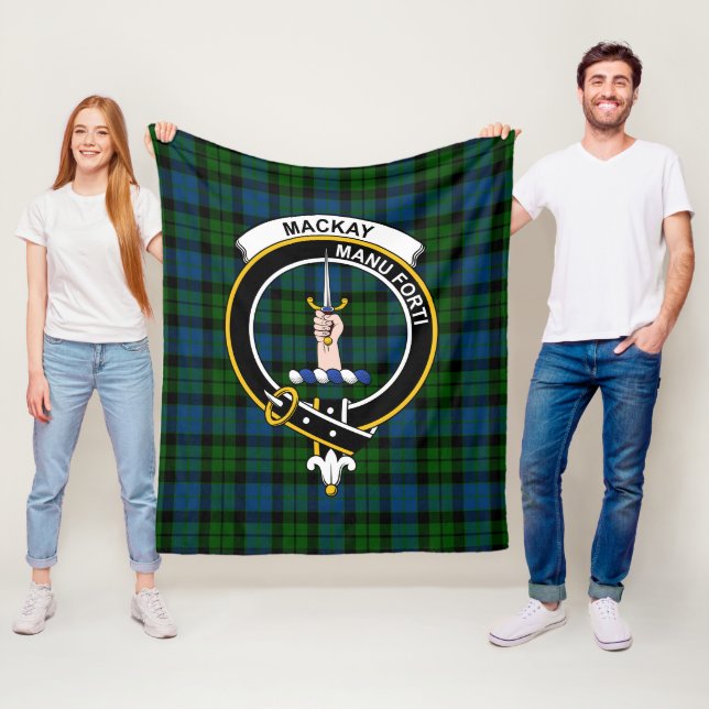 Clan MacKay Modern Tartan Kariert Fleecedecke (Beispiel)