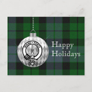 Clan Mackay Ornament Weihnachtskarte Feiertagspostkarte