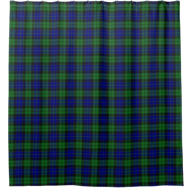 Clan MacKay Scottish Heritage Tartan Duschvorhang (Vorderseite)