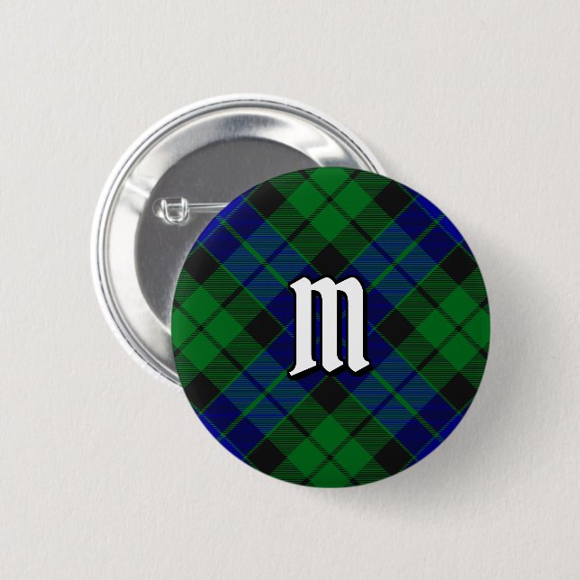 Clan MacKay Tartan Button (Vorne & Hinten)