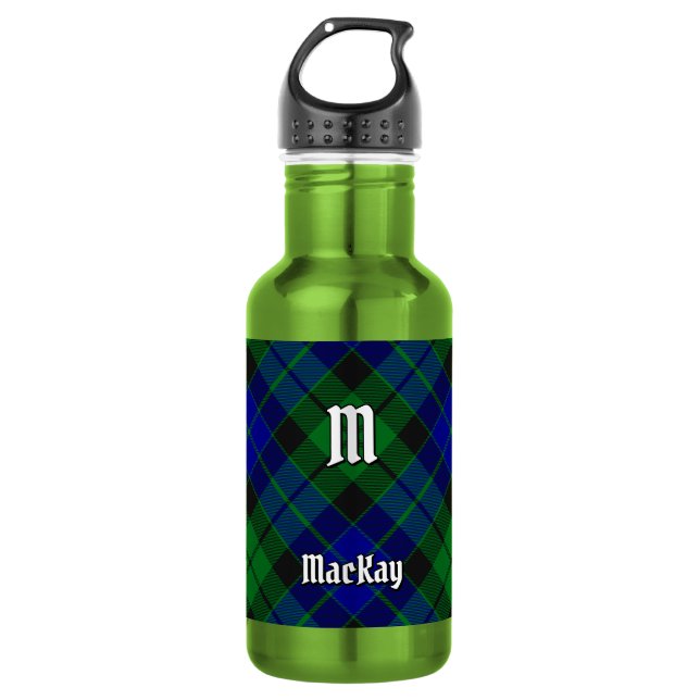 Clan MacKay Tartan Edelstahlflasche (Vorderseite)