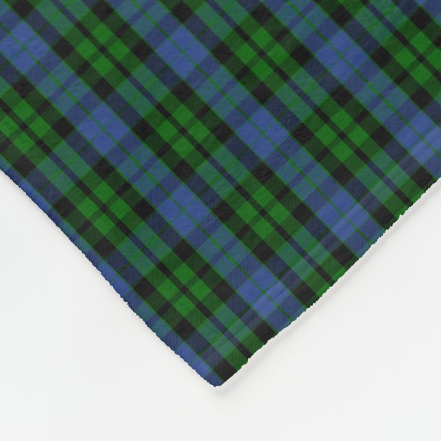 Clan MacKay Tartan Fleecedecke (Ecke)