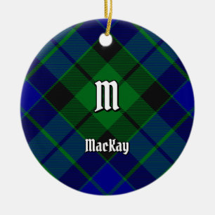 Clan MacKay Tartan Keramik Ornament