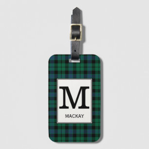 Clan MacKay Tartan Mit Monogramm Gepäckanhänger