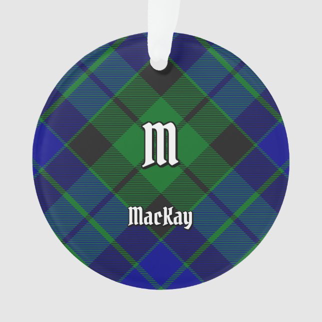 Clan MacKay Tartan Ornament (Vorderseite)