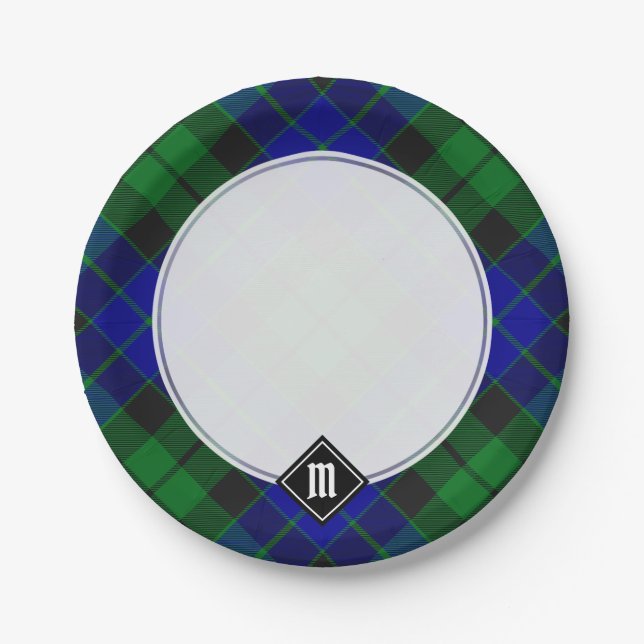 Clan MacKay Tartan Pappteller (Vorderseite)