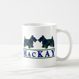 Clan MacKay Tartan Scottish Scottie Dogs Tasse