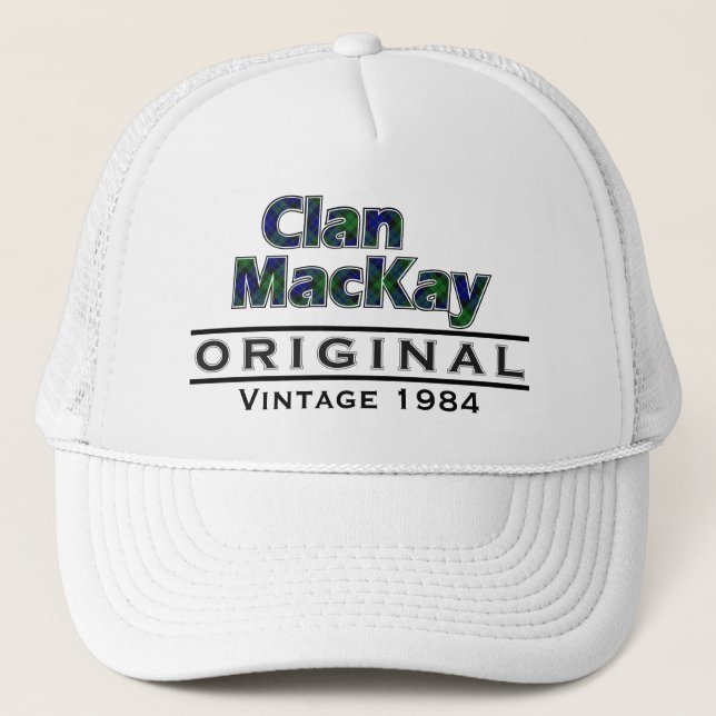 Clan MacKay Vintag anpassen Truckerkappe (Vorderseite)