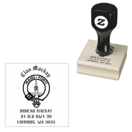 Clan Mackay Wappen Abzeichen benutzerdefinierbar Gummistempel