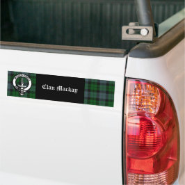 Clan Mackay Wappen Abzeichen & Tartan Autoaufklebe Autoaufkleber